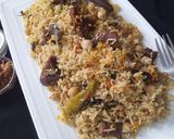 A picture of step 11 of Beef Chana Pulao(no tomato).