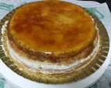 Foto del paso 5 de la receta Tarta tocino de cielo, bizcocho, nata y nueces