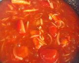 Foto del paso 1 de la receta: Espaguetis con Langostinos en salsa rústica