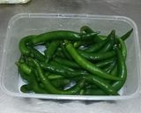 Foto langkah ke 1 dari resep Ase Cabe Hijau khas Sunda.