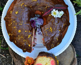 Foto del paso 5 de la receta: Torta marmolada de pomelo con glasé de cacao💞