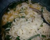 Foto langkah ke 4 dari resep Dadar Mie Bayam.