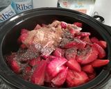 Foto del paso 2 de la receta: Mermelada de fresas y Arándanos baja en azúcar, en olla lenta