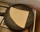A picture of step 4 of Samosa sheets/manda.