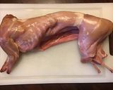 A picture of step 1 of California Farm Rabbit Meat Stew.