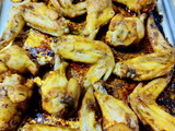 Alitas de pollo con curry rojo