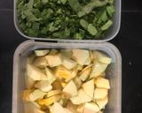 A picture of step 1 of Pumpkin with spinach.