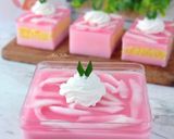 Foto langkah ke 8 dari resep Cake Puding Cocopandan (Dessert Box).