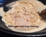 A picture of step 2 of Badam Halwa.