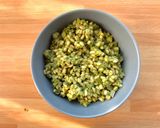 A picture of step 4 of Orzotto al Pesto Evolution.