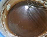 Foto langkah ke 3 dari resep Chocolate Cake Lembut (Irit telur, no mixer no oven).