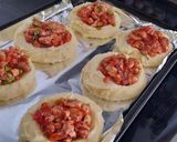 Foto del paso 3 de la receta: Canasta de papa rellena de pollo y champiñones