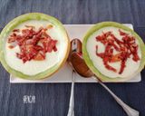 Foto del paso 6 de la receta Sopa fría de melón con crujiente de jamón en Moulinex Cuisine