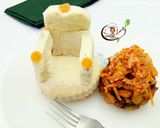 A picture of step 6 of Boiled yam with carrot egg sauce.
