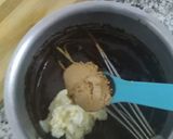 A picture of step 13 of Choco orange eclair with fresh cream...cup of hot chocolate.