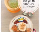Hình bước làm 1 của món Ếch sốt mè nướng