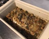 Une image de l'étape 9 de Dos de cabillaud au four champignons de paris et câpres italiennes.