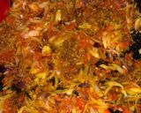 A picture of step 3 of Boiled irish potato with carrot egg sauce.