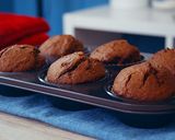 A picture of step 10 of Chocolate Muffins, Squash Cream Topping.