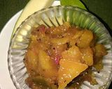 A picture of step 1 of Vallam manga (sweet  mango south Indian  style) #madhu.