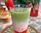 Hình bước làm 6 của món Strawberry Matcha Latte 🍓