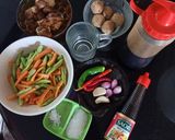 Foto langkah ke 1 dari resep Tumis Ati Bakso Sayuran.