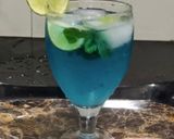 A picture of step 5 of Refreshing blue lagoon mocktail.