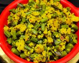 A picture of step 7 of Beans cooked with flavoured dal (Beans paruppu usli).