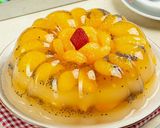 Foto langkah ke 7 dari resep Puding Jeruk Kelapa Muda.