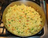 A picture of step 3 of Cauliflower Rice with Sautéed Vegetables.