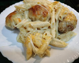Foto del paso 6 de la receta: Albóndigas Cordon Bleu y macarrones con queso