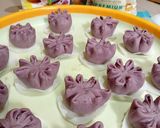 Foto langkah ke 4 dari resep Bakpao Ubi Ungu (isi kacang merah - No Mixer).