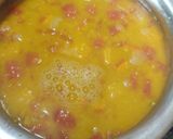 A picture of step 5 of Arhar Dal (toor dal) with Veggies.