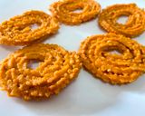A picture of step 3 of Chettinad Special Spicy Murukku.
