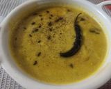 A picture of step 6 of Leftover boondi raita kadhi.