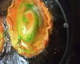 A picture of step 9 of Tri colour drifruit stuffed kajjikaya.