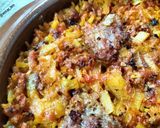Foto del paso 7 de la receta: Arroz al horno con pelota y caldo de cocido