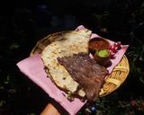 A picture of step 11 of Oaxacan Tlayudas.
