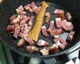 A picture of step 7 of Warm Potato and Asparagus Salad with Bacon, Tomatoes, and Sweet Onion.