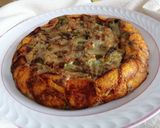 A picture of step 6 of Rainbow Swiss Chard and Potato Frittata.