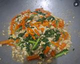 Foto langkah ke 6 dari resep Cah Sawi Hijau Wortel Telur🥬🥕🍳Simpel, sehat, dan kuahnya gurih bening.