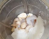 A picture of step 2 of Lychee  Milkshake.