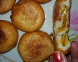 A picture of step 10 of Laddu stuffing bread puwa.