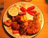 Foto del paso 10 de la receta: Pollo con ratata al horno