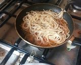 A picture of step 7 of Spaghetti.