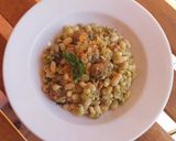 Foto del paso 7 de la receta Alubias blancas con butifarra al pesto