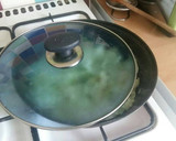 A picture of step 4 of Vickys Sauteed Cabbage with Leek and Apple, GF DF EF SF NF.