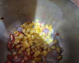 A picture of step 3 of Corn and broken wheat dalia.