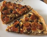 Une image de l'étape 7 de Quiche d’aubergines lardons caciocavallo.