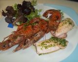 Foto del paso 6 de la receta: Calamares y gambones plancha